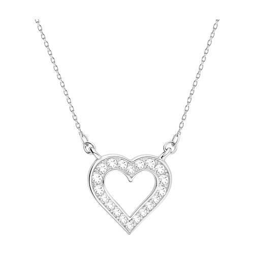 Sofia Milani - Damen Halskette 925 Silber - mit Zirkonia Steinen - Herz Anhänger - 50302 von Sofia Milani