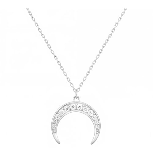 Sofia Milani - Damen Halskette 925 Silber - mit Zirkonia Steinen - Mond Anhänger - 50258 von Sofia Milani