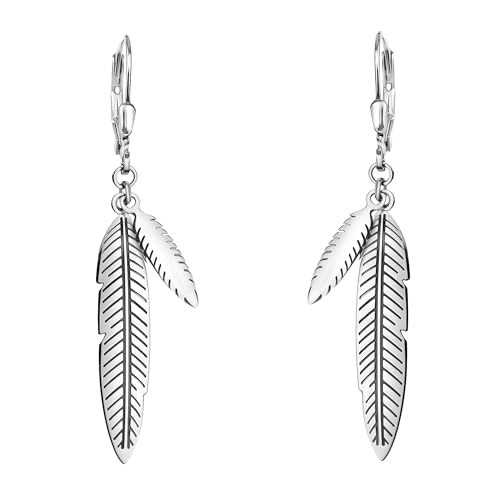 SOFIA MILANI - Damen Ohrringe 925 Silber - Blatt Ohrhänger - E1158 von Sofia Milani