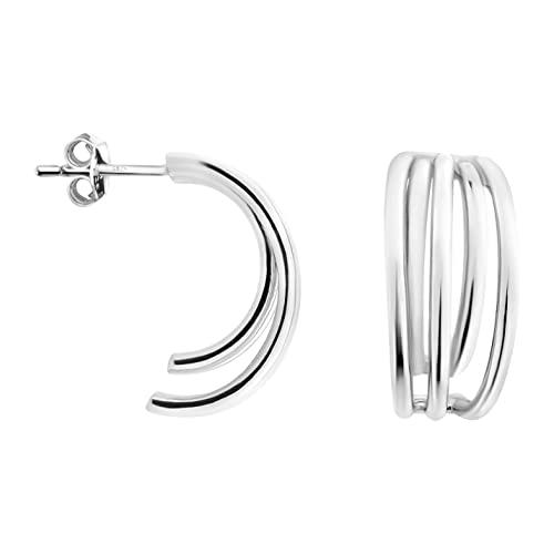 SOFIA MILANI - Damen Ohrringe 925 Silber - Bogen Steck Creole - E1277 SOFIA MILANI - Damen Ohrringe 925 Silber - Bogen Steck Creole - E1277 von Sofia Milani