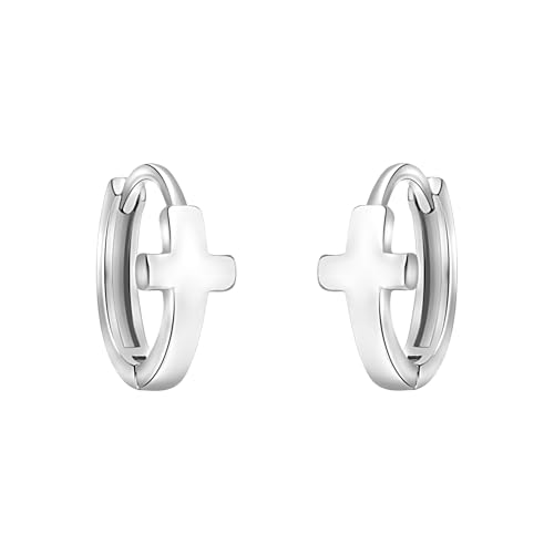 SOFIA MILANI - Damen Ohrringe 925 Silber - Creolen Klein Schlicht Kreuz - 20799 SOFIA MILANI - Damen Ohrringe 925 Silber - Creolen Klein Schlicht Kreuz - 20799 von Sofia Milani