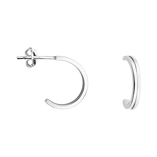 SOFIA MILANI - Damen Ohrringe 925 Silber - Doppelte Steck Creolen - E1231 von Sofia Milani