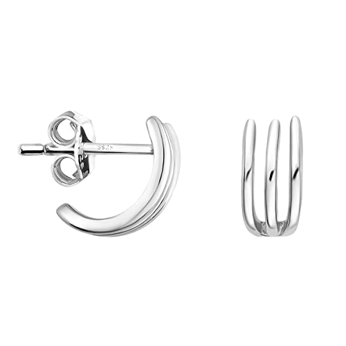 SOFIA MILANI - Damen Ohrringe 925 Silber - Dreifach Creole - E1612 von Sofia Milani