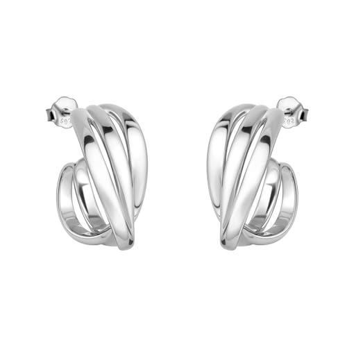 SOFIA MILANI - Damen Ohrringe 925 Silber - Dreifach gebogener Ohrstecker - E2814 von Sofia Milani