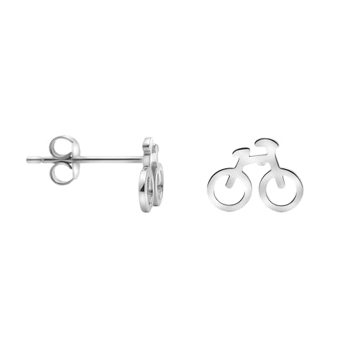 SOFIA MILANI - Damen Ohrringe 925 Silber - Fahrrad Ohrstecker - 21017 von Sofia Milani