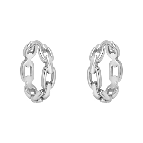 SOFIA MILANI - Damen Ohrringe 925 Silber - Glieder Ketten Creole - E3050 von Sofia Milani