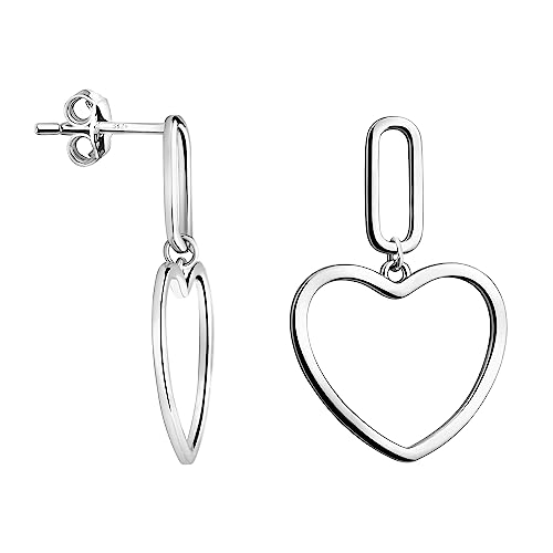 SOFIA MILANI - Damen Ohrringe 925 Silber - Herz Ohrhänger - E2074 von Sofia Milani