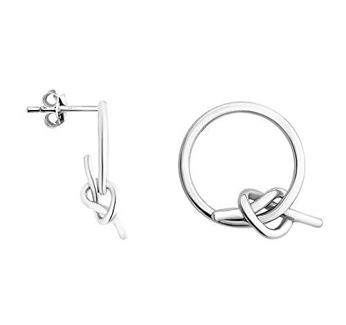 SOFIA MILANI - Damen Ohrringe 925 Silber - Kreis Herzen Ohrstecker - E1313 von Sofia Milani