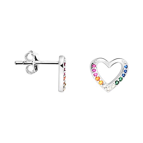 SOFIA MILANI - Damen Ohrringe 925 Silber - Mehrfarbiger Zirkonia Ohrstecker - E1953 von Sofia Milani