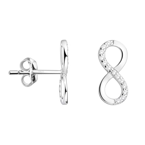 SOFIA MILANI - Damen Ohrringe 925 Silber - Ohrstecker Unendlich - E0039 von Sofia Milani