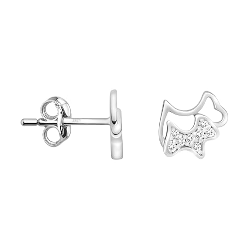 SOFIA MILANI - Damen Ohrringe 925 Silber - Ohrstecker als Hund - 20866 von Sofia Milani