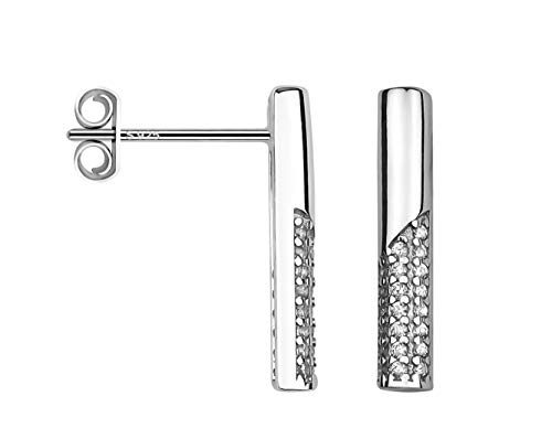 SOFIA MILANI - Damen Ohrringe 925 Silber - Ohrstecker als Stab Schlicht - 20499 von Sofia Milani