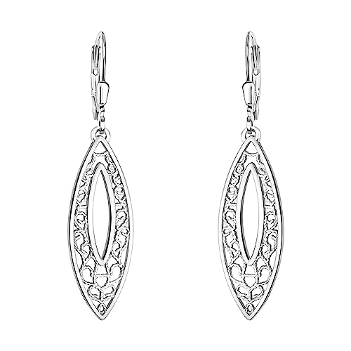 SOFIA MILANI - Damen Ohrringe 925 Silber - Ovales Ornament Ohrhänger - E2072 von Sofia Milani
