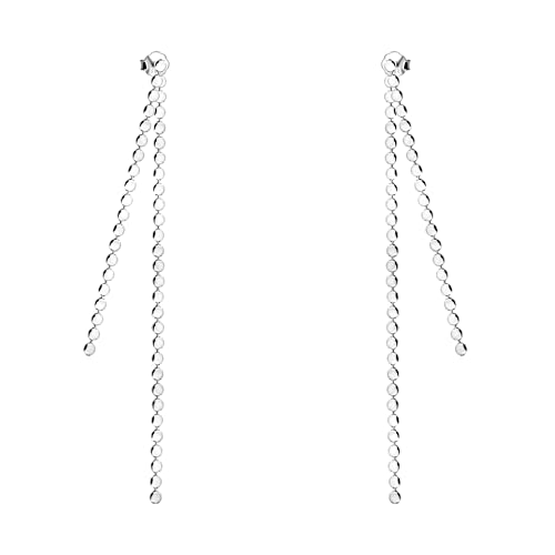 SOFIA MILANI - Damen Ohrringe 925 Silber - Plättchen Kette Ohrhänger - E1991 von Sofia Milani