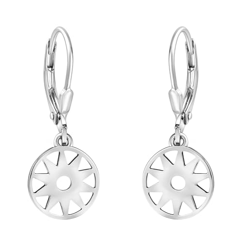 SOFIA MILANI - Damen Ohrringe 925 Silber - Sonnen Kreis Ohrhänger - E1863 von Sofia Milani
