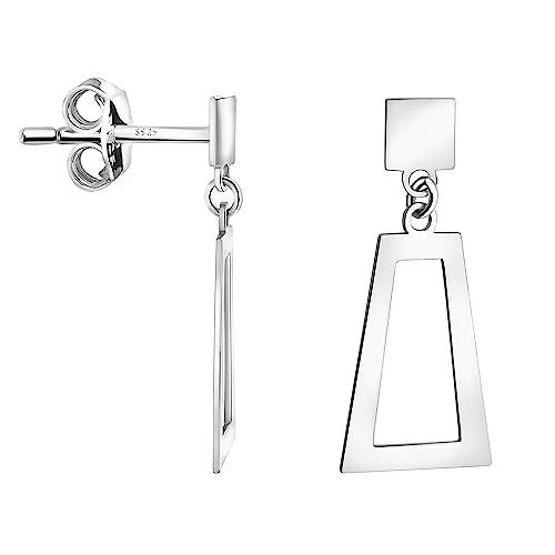 SOFIA MILANI - Damen Ohrringe 925 Silber - Trapez Quadrat Ohrhänger - E2080 von Sofia Milani