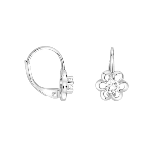 SOFIA MILANI - Damen Ohrringe 925 Silber - mit Zirkonia Steinen - Blumen Ohrhänger - E1618 von Sofia Milani