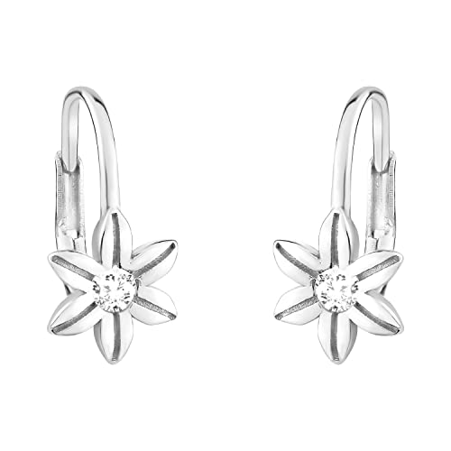 SOFIA MILANI - Damen Ohrringe 925 Silber - mit Zirkonia Steinen - Blumen Ohrhänger - E1620 von Sofia Milani