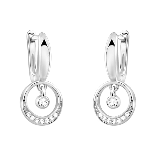 SOFIA MILANI - Damen Ohrringe 925 Silber - mit Zirkonia Steinen - Kreis Ohrhänger - E2690 von Sofia Milani
