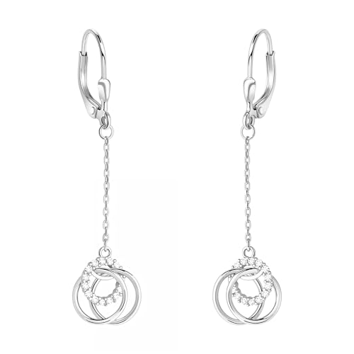 SOFIA MILANI - Damen Ohrringe 925 Silber - mit Zirkonia Steinen - Kreise Ohrhänger - E2670 SOFIA MILANI - Damen Ohrringe 925 Silber - mit Zirkonia Steinen - Kreise Ohrhänger - E2670 von Sofia Milani