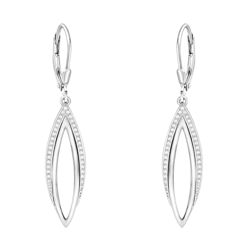SOFIA MILANI - Damen Ohrringe 925 Silber - mit Zirkonia Steinen - Oval Ohrhänger - 20564 von Sofia Milani