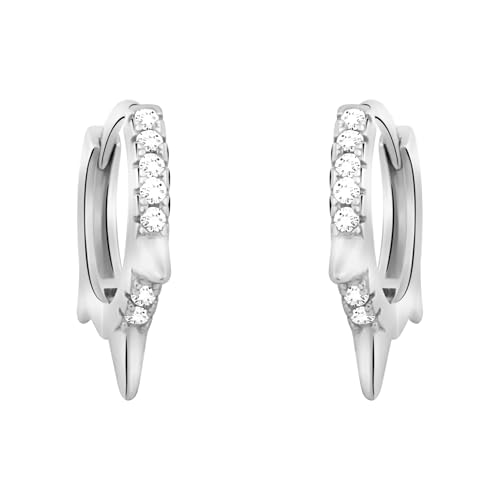 SOFIA MILANI - Damen Ohrringe 925 Silber - mit Zirkonia Steinen - Spitzen Creole - E2696 SOFIA MILANI - Damen Ohrringe 925 Silber - mit Zirkonia Steinen - Spitzen Creole - E2696 von Sofia Milani