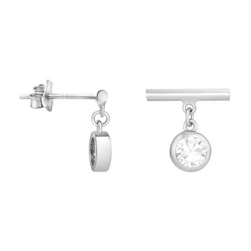SOFIA MILANI - Damen Ohrringe 925 Silber - mit Zirkonia Steinen - Stab Ohrhänger - E1815 von Sofia Milani