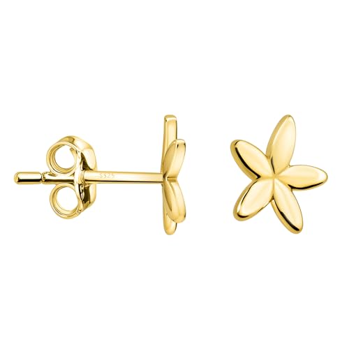 SOFIA MILANI - Damen Ohrringe 925 Silber - vergoldet/golden - Blumen Ohrstecker - E2555 von Sofia Milani