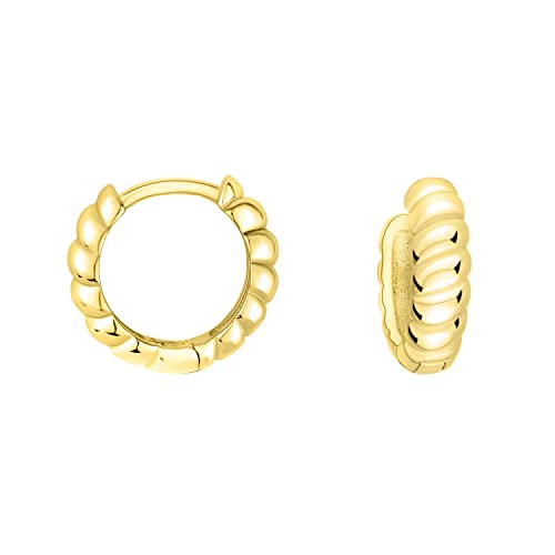 SOFIA MILANI - Damen Ohrringe 925 Silber - vergoldet/golden - Croissant Creole - E1717 von Sofia Milani