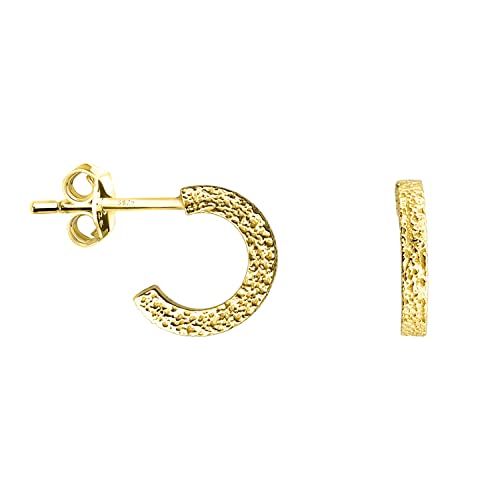 SOFIA MILANI - Damen Ohrringe 925 Silber - vergoldet/golden - Gehämmerte Vintage Steck Creolen - E1230 SOFIA MILANI - Damen Ohrringe 925 Silber - vergoldet/golden - Gehämmerte Vintage Steck Creolen - E1230 von Sofia Milani