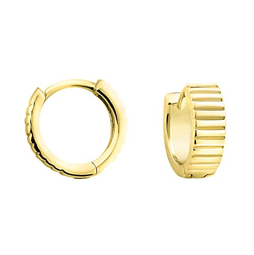 SOFIA MILANI - Damen Ohrringe 925 Silber - vergoldet/golden - Geriffelt Creole - E1483 SOFIA MILANI - Damen Ohrringe 925 Silber - vergoldet/golden - Geriffelt Creole - E1483 von Sofia Milani