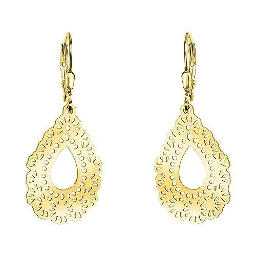 SOFIA MILANI - Damen Ohrringe 925 Silber - vergoldet/golden - Ornamenten Ohrhänger - E2263 von Sofia Milani