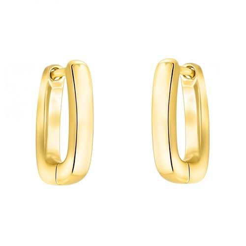 SOFIA MILANI - Damen Ohrringe 925 Silber - vergoldet/golden - Ovale Creole - E1489 von Sofia Milani