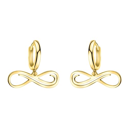 SOFIA MILANI - Damen Ohrringe 925 Silber - vergoldet/golden - Unendlich Infinity Creole - E2365 SOFIA MILANI - Damen Ohrringe 925 Silber - vergoldet/golden - Unendlich Infinity Creole - E2365 von Sofia Milani