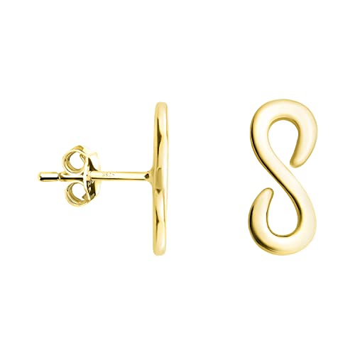 SOFIA MILANI - Damen Ohrringe 925 Silber - vergoldet/golden - Unendlich Infinity Ohrstecker - E1206 von Sofia Milani