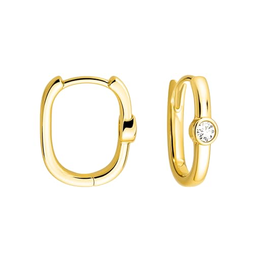 SOFIA MILANI - Damen Ohrringe 925 Silber - vergoldet/golden - Zirkonia Creole - E2632 SOFIA MILANI - Damen Ohrringe 925 Silber - vergoldet/golden - Zirkonia Creole - E2632 von Sofia Milani