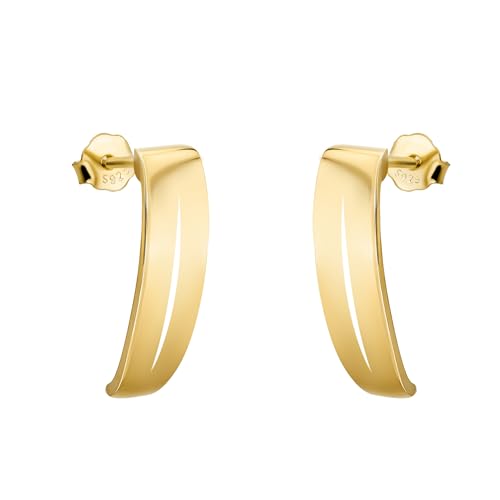 SOFIA MILANI - Damen Ohrringe 925 Silber - vergoldet/golden - Zwillings Creole - E1934 von Sofia Milani