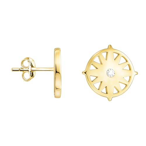 SOFIA MILANI - Damen Ohrringe 925 Silber - vergoldet/rosé golden - mit Zirkonia Steinen - Sonnen Ohrstecker - 20967 SOFIA MILANI - Damen Ohrringe 925 Silber - vergoldet/rosé golden - mit Zirkonia Steinen - Sonnen Ohrstecker - 20967 von Sofia Milani