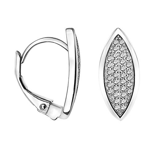 SOFIA MILANI - Damen Ohrringe 925 Silber - mit Zirkonia Steinen - Oval Creolen - 20805 SOFIA MILANI - Damen Ohrringe 925 Silber - mit Zirkonia Steinen - Oval Creolen - 20805 von Sofia Milani