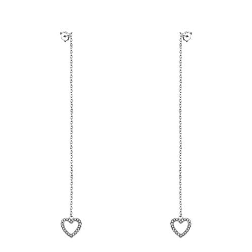 SOFIA MILANI - Damen Ohrringe 925 Silber - Ohrhänger als Herz - 20817 von Sofia Milani