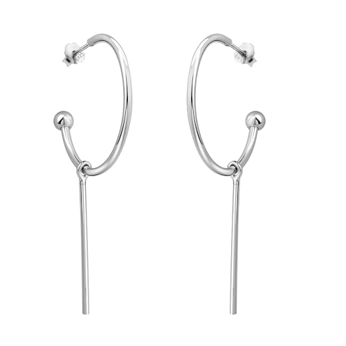 SOFIA MILANI - Damen Ohrringe 925 Silber - Ohrstecker Creole Stab - 20657 von Sofia Milani
