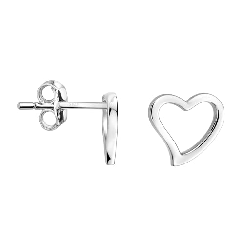 SOFIA MILANI - Damen Ohrringe 925 Silber - Herz Ohrstecker - 20484 von Sofia Milani