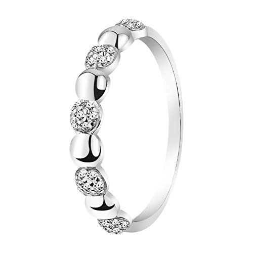 Sofia Milani - Damen Ring 925 Silber - mit Zirkonia Steinen - Kreis Ring - 10090-60 (19.1) von Sofia Milani