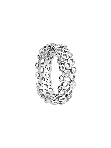 Sofia Milani - Damen Ring 925 Silber - mit Zirkonia Steinen - Ornament Kreise Ring - 10086 - (50 (15.9)) von Sofia Milani