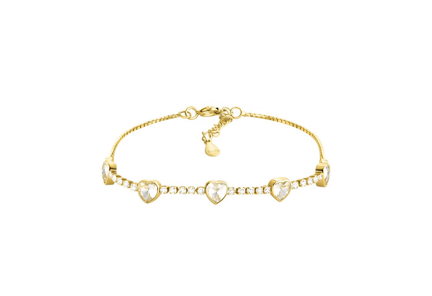 Sofia Milani Armband Herz (Armband), 925 Silber Damen Schmuck - B0369 von Sofia Milani