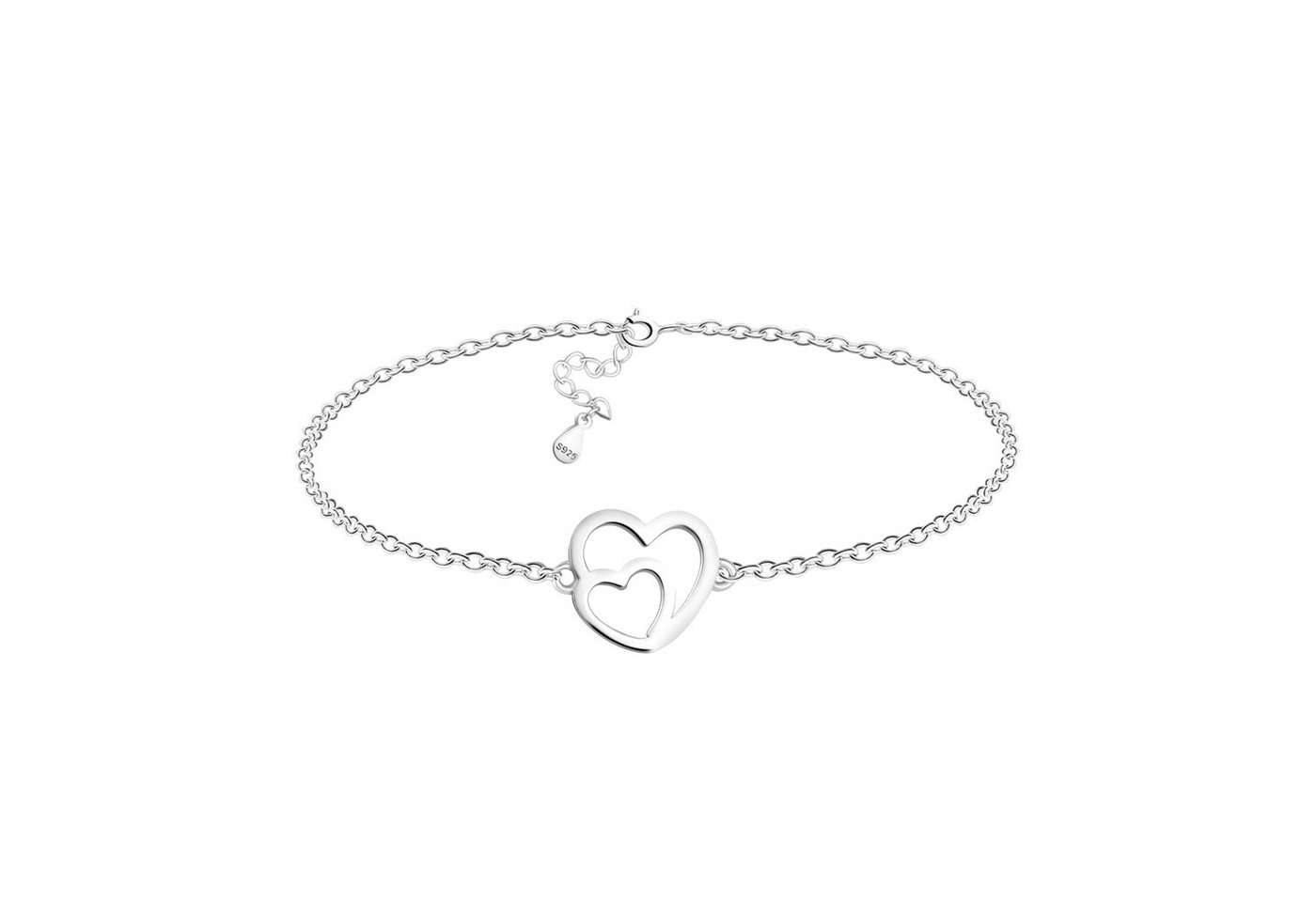 Sofia Milani Armband Herz (Armband), 925 Silber Damen Schmuck von Sofia Milani