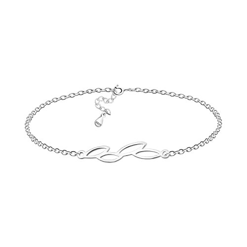 SOFIA MILANI - Damen Armband 925 Silber - Blatt Anhänger - B0334 von Sofia Milani