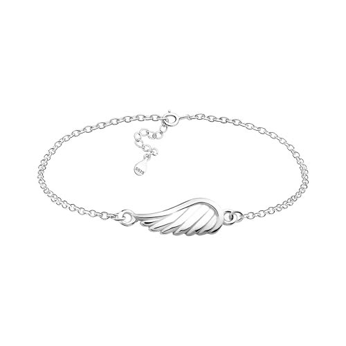 Sofia Milani - Damen Armband 925 Silber - Engel Flügel Feder Anhänger - 30239 von Sofia Milani