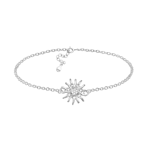 Sofia Milani - Damen Armband 925 Silber - mit Zirkonia Steinen - Sonnen Anhänger - B0371 von Sofia Milani