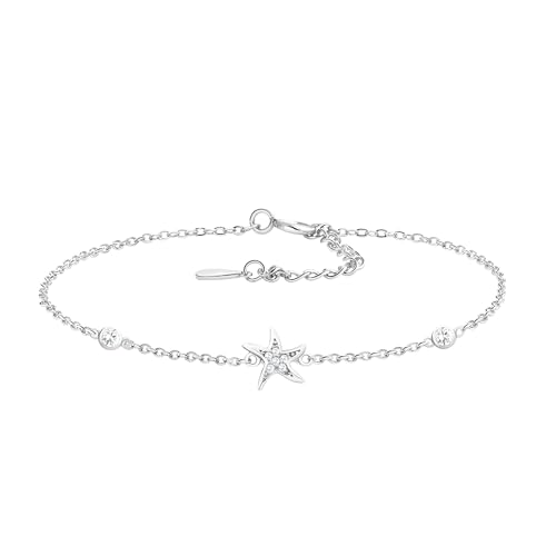 Sofia Milani - Damen Armband 925 Silber - mit Zirkonia Steinen - Stern Anhänger - B0274 von Sofia Milani